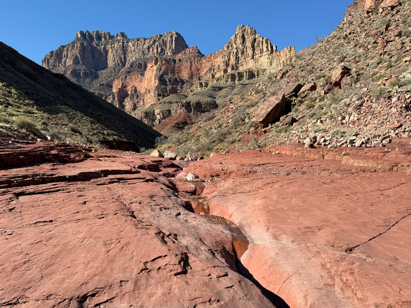 Water along New Hance Trail