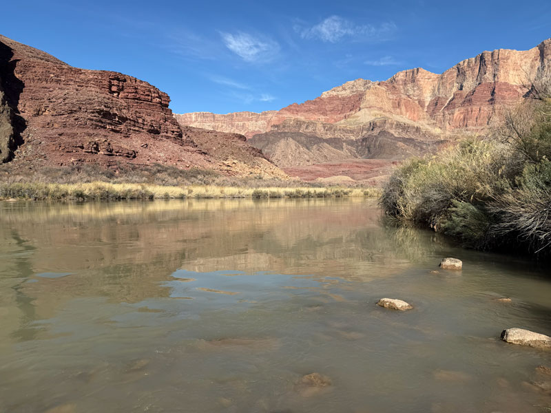 View of the Colorado River from Tanner Beach