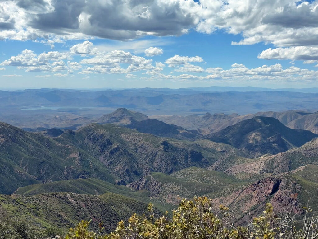 View from the summit of Mazatzal Peak