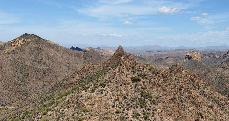 View of the Superstition Wilderness from Black Top Mesa