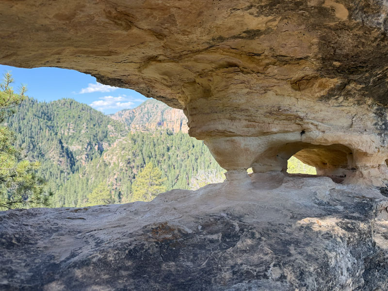 Small arch on Telephone Trail in Oak Creek Canyon