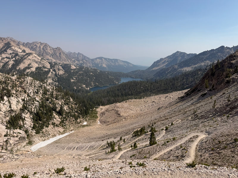 View of Imogene Lake in the Sawtooth Wilderness