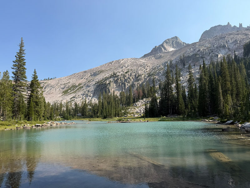 Unnamed lake on the way to Alice Lake in the Sawtooth Wilderness