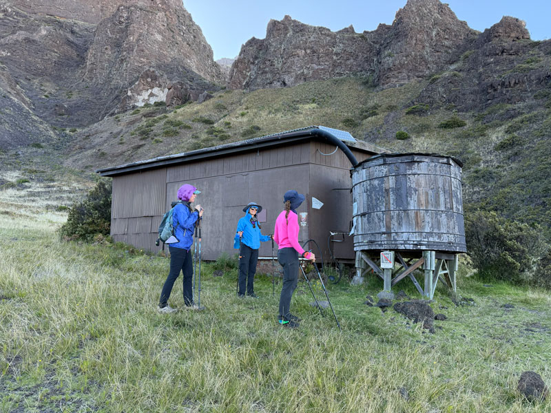 Rain catchment at Holua Camp