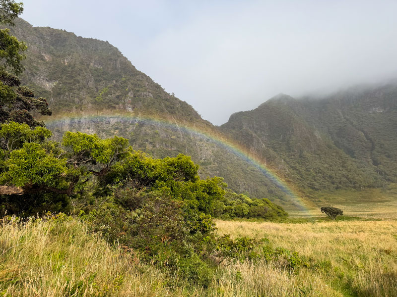 Rainbow in Palikū Camp